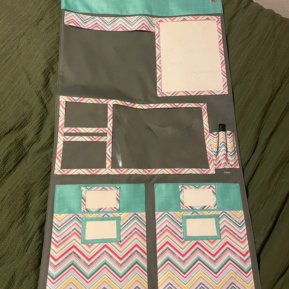 Chevron Wall Organizer with Pockets